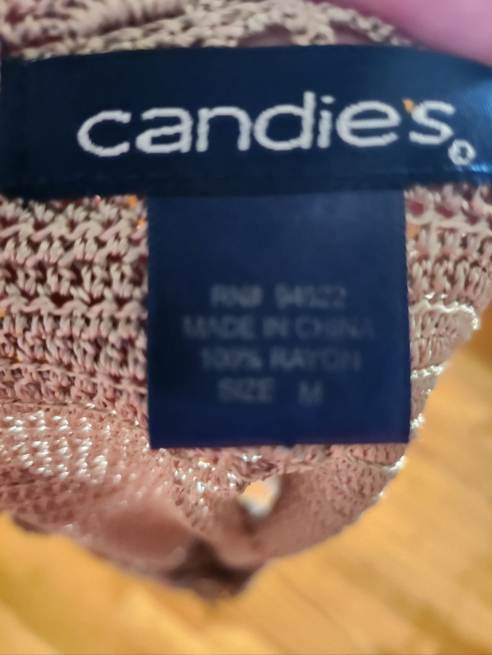 Candie's Taupe Sleeveless Crochet Tank - Picture 7 of 8